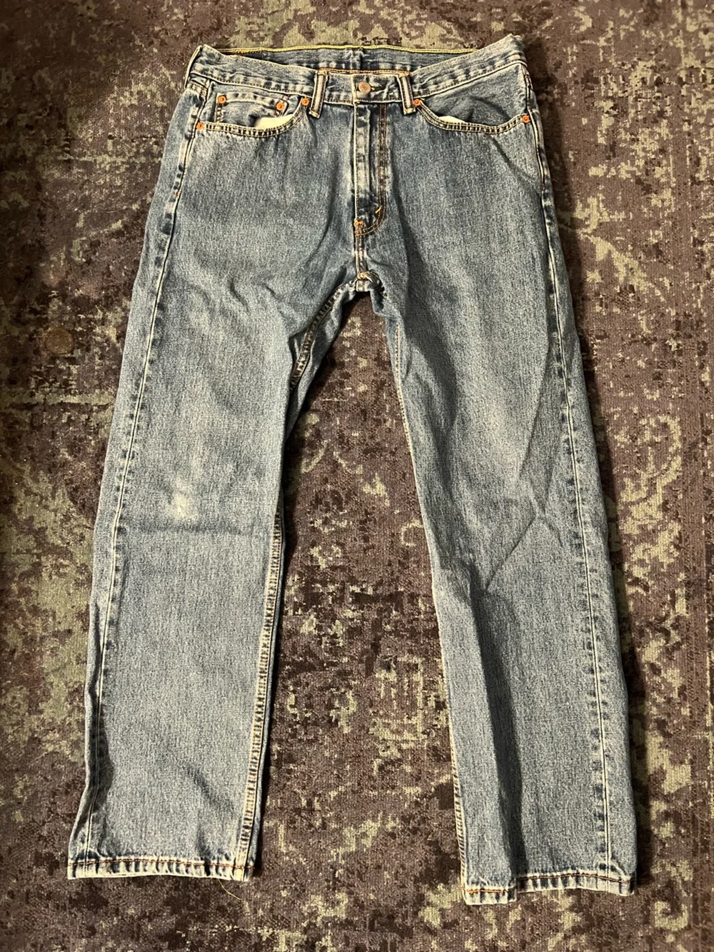 Levi's Men's Straight-Leg Jeans in Light Blue Denim